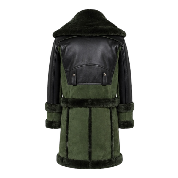 Green Shearling with Collar
