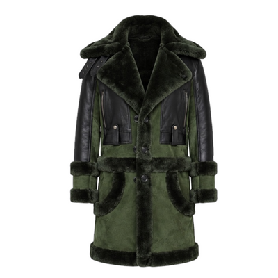 Green Shearling with Collar