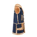 Blue Oversized Shearling with Pockets