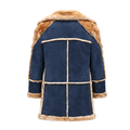 Blue Oversized Shearling with Pockets