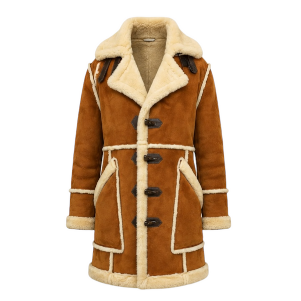 Cognac Shearling with Collar