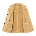 Tan Shearling with Collar and Pockets