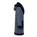 Navy Blue Shearling with Collar and Hood