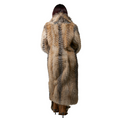 Long Crystal Feathered Fox Coat