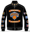 New York Knicks 2026 NBA Champions Wool & Leather Jacket (Pre-Order)