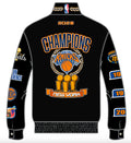 New York Knicks 2026 NBA Champions Wool & Leather Jacket (Pre-Order)
