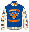 New York Knicks 2026 NBA Champions Wool & Leather Jacket (Pre-Order)