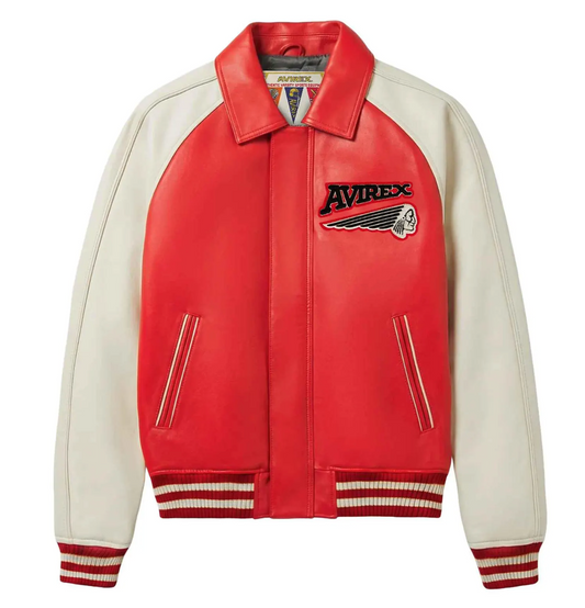 Men's Avirex 75ers Varsity Leather Jacket