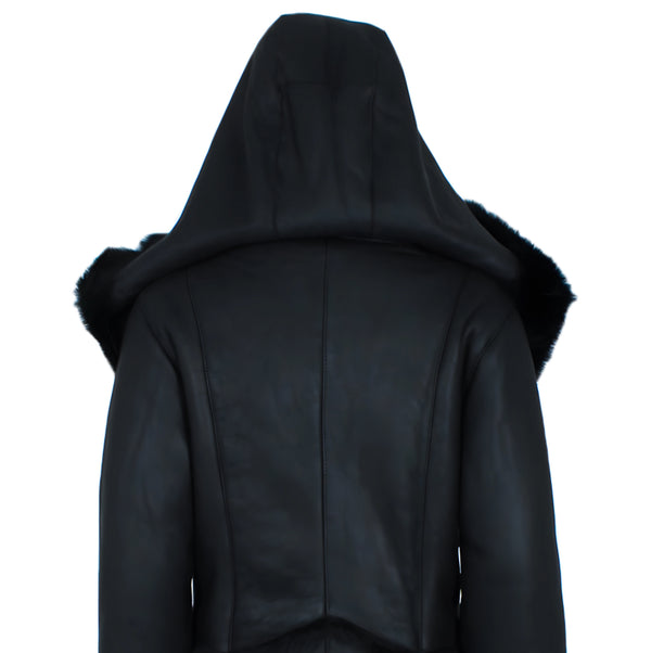 Full Length Toscana Shearling with Hood
