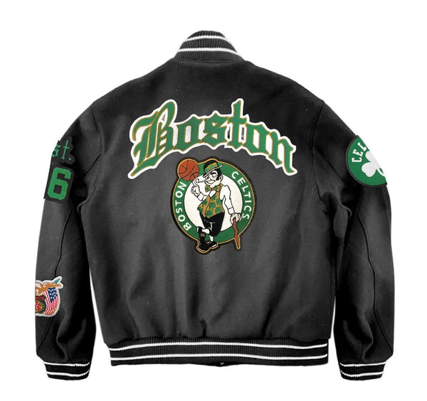 Boston Celtics Wool Old English Varsity Jacket