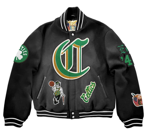 Boston Celtics Wool Old English Varsity Jacket