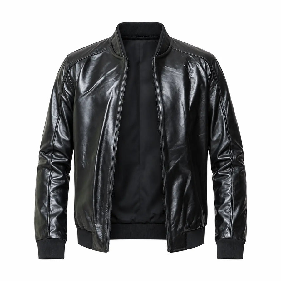 Lambskin Leather Bomber