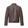 Classic Brown Suede Leather Jacket