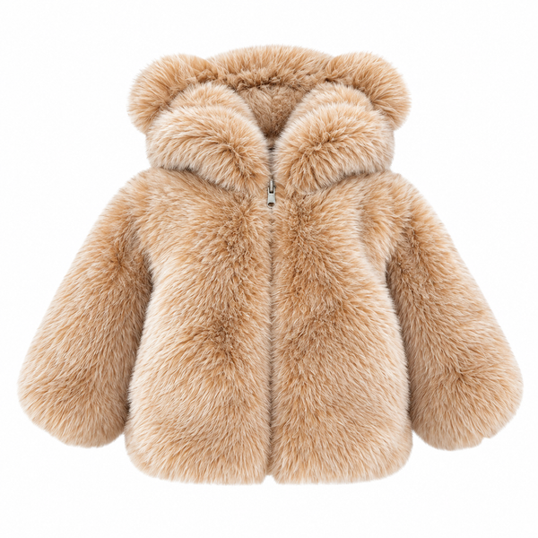 Kid's Faux Fur with Ears Jacket