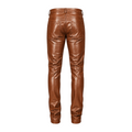 Slim Fit Shiny Leather Pants