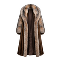 Full Skin Mink Trench Coat with Fox Fur