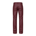 Straight Fit Non-Shiny Leather Pants
