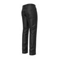 Straight Fit Non-Shiny Leather Pants