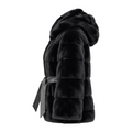 Black Mink with Hood