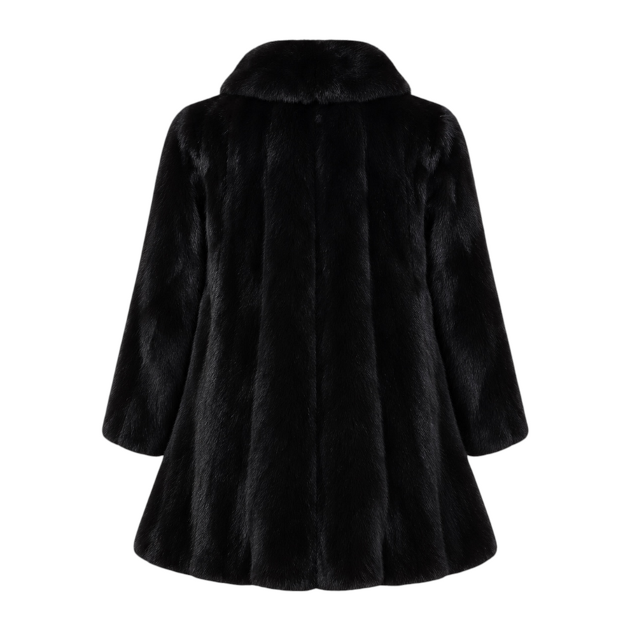 Wide Bottom Cut Coat with Collar