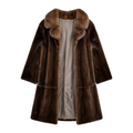 3/4 Dark Brown Mink with Sable Collar