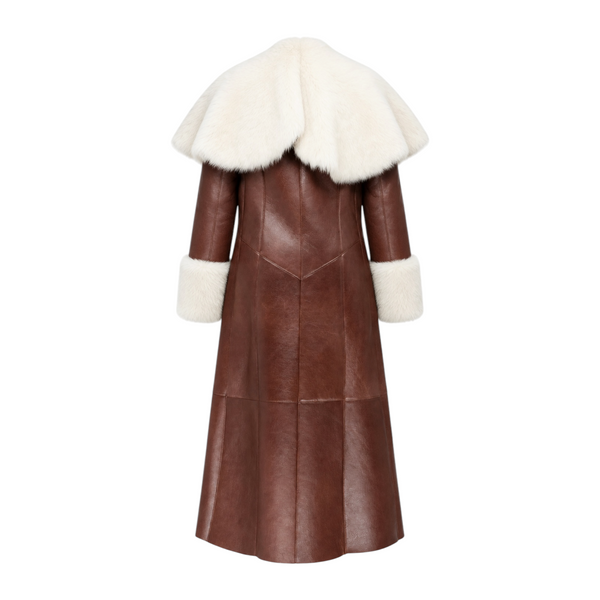 Shearling with Shouldered Collar