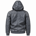 Leather Hoodie