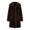 Three Quarter Hooded Mink Coat