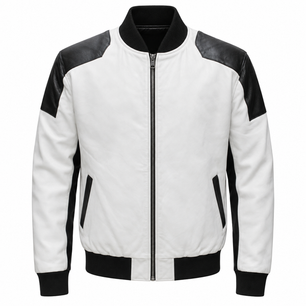 Black and White Baseball Leather