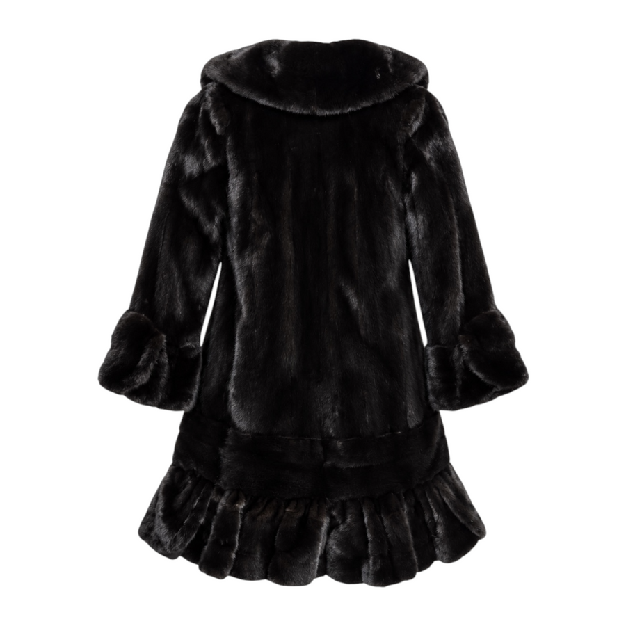 Full Skin Wavy Cut Mink Trench Coat