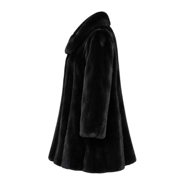 Wide Bottom Cut Coat with Collar