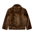 Brown Button Down Mink
