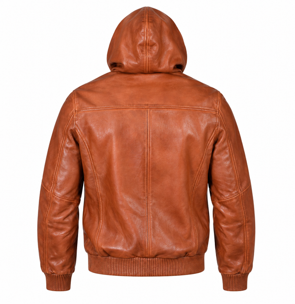 Leather Hoodie