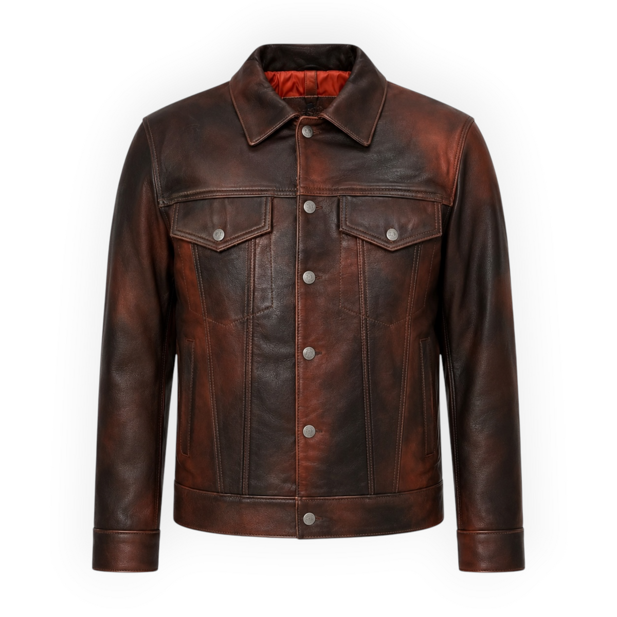 Cow Leather Trucker Jean Jacket – Daniel's Leather