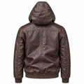 Leather Hoodie