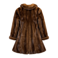 3/4 Brown Mink with Collar
