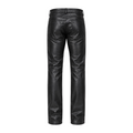 Straight Fit Shiny Leather Pants