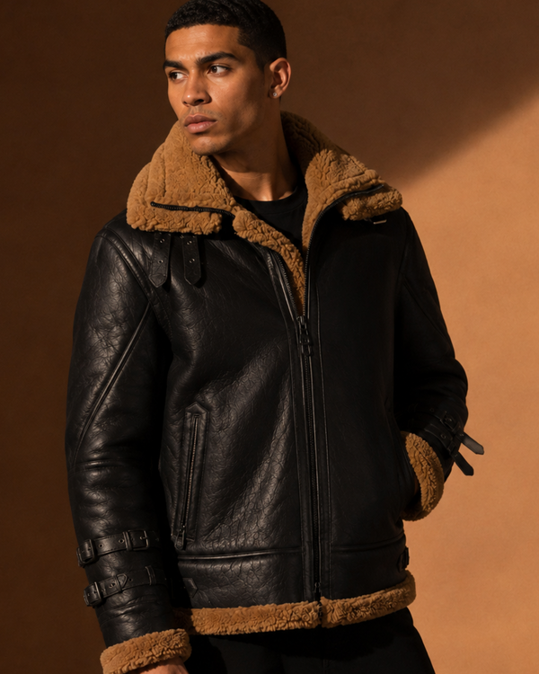 Double Collar B-3 Shearling