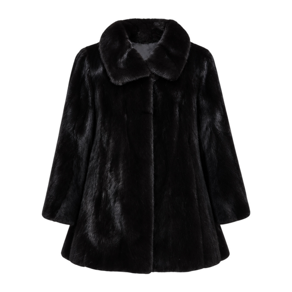 Wide Bottom Cut Coat with Collar