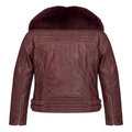 Men's Moto Jacket with Fox Collar