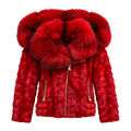 Biker Style Mink Jacket