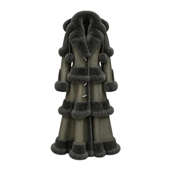Ruffled Full Length Shearling