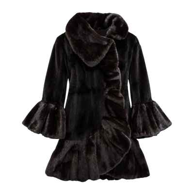 Full Skin Wavy Cut Mink Trench Coat