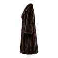 3/4 Dark Brown Button Down Mink
