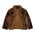 Brown Button Down Mink