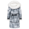 Grey Stonewash Shearling with White Fox