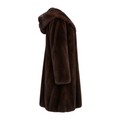 Three Quarter Hooded Mink Coat