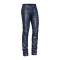 Slim Fit Shiny Leather Pants