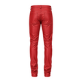 Slim Fit Non-Shiny Leather Pants