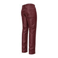 Straight Fit Non-Shiny Leather Pants